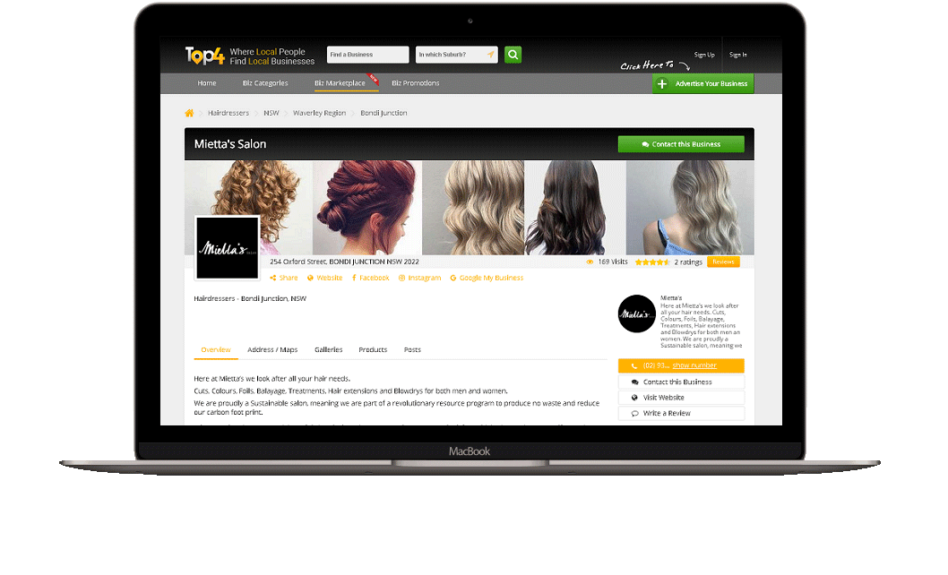 Mietta's Salon Bondi Junction