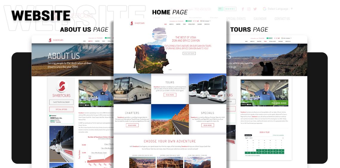 Website Development for Tour Agency - Sweetours
