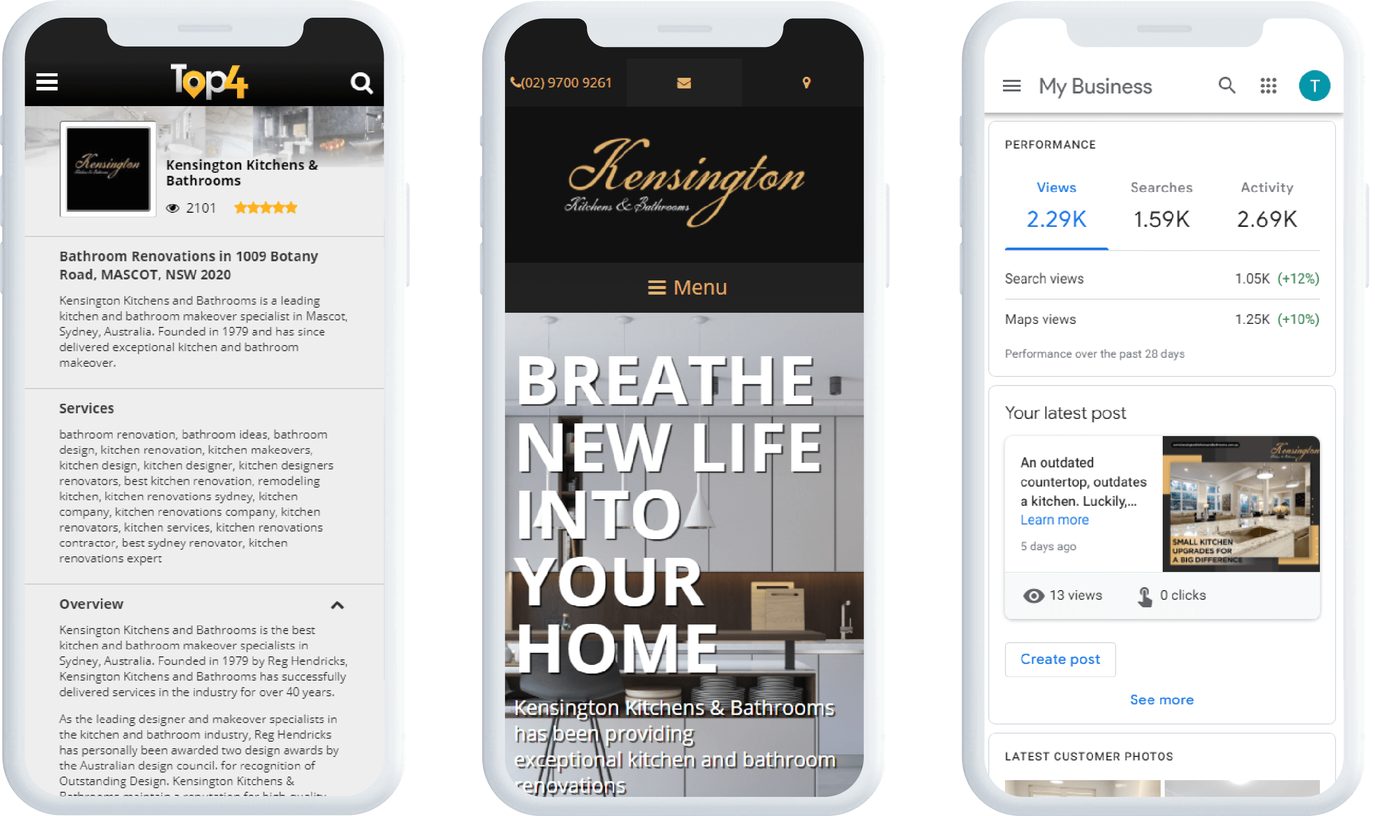 Kensington Kitchen Renovation - Digital Marketing Case Study - Top4 Marketing