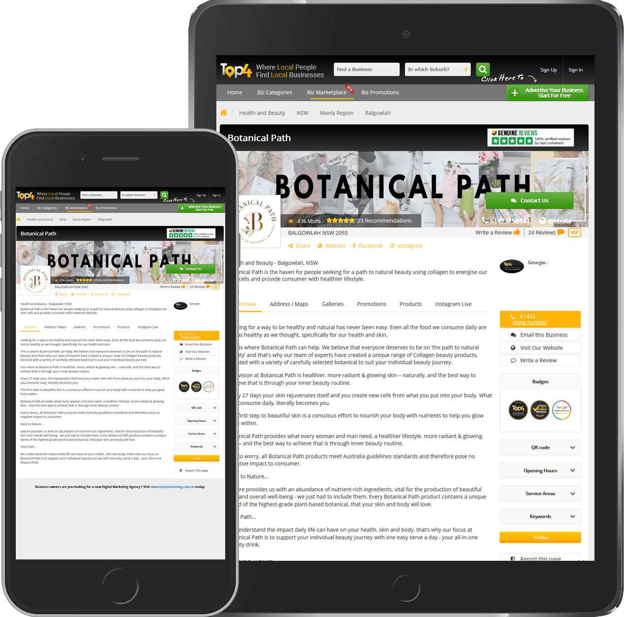 Botanical Path – Digital Marketing Case Study – Top4 Marketing