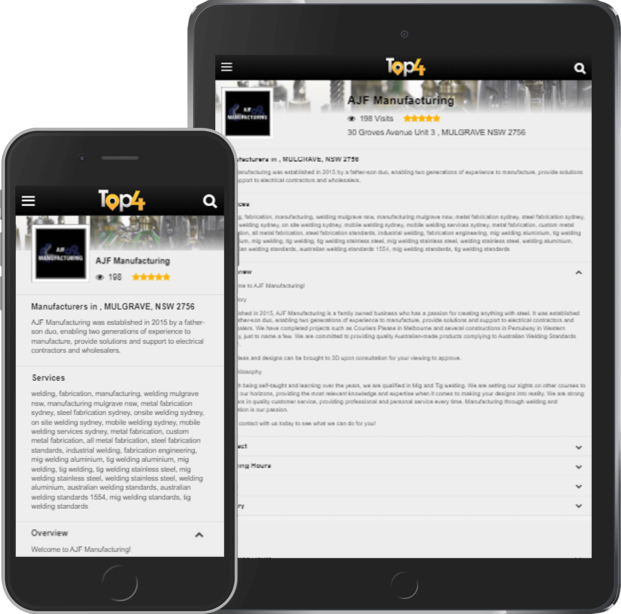 AJF Manufacturing - Digital Marketing Case Study - Top4 Marketing