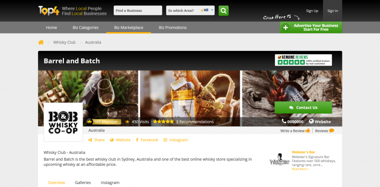 whisky and brewing company SEO service