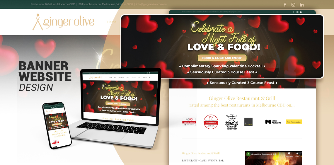 Banner Website - Ginger Olive Restaurant