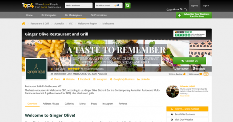 Bistro & Restaurant Local SEO