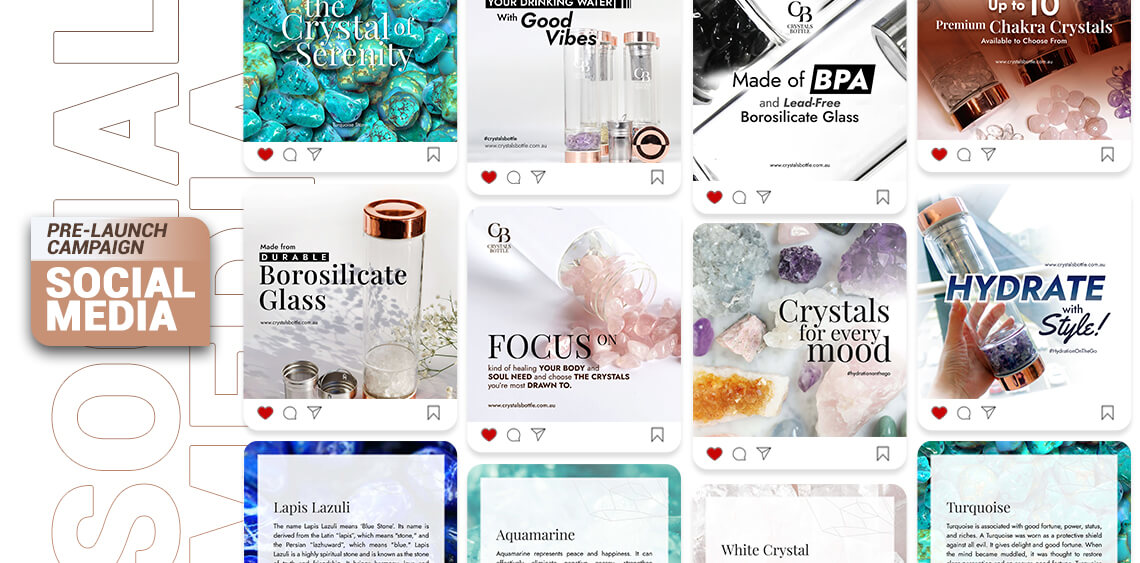 Social Media Marketing Services for Crystals Bottle - Retails in Brookvale