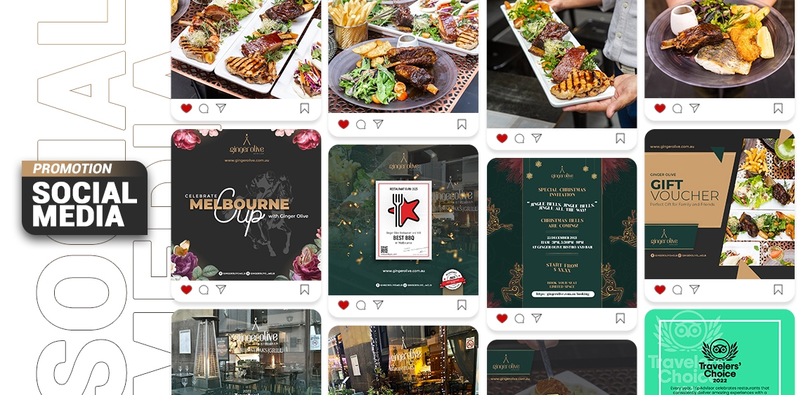 Social Media Promotion - GInger Olive Restaurant