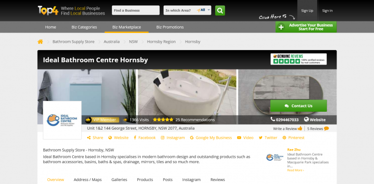 Web Development for Bathroom Supply - Ideal Bathroom Centre