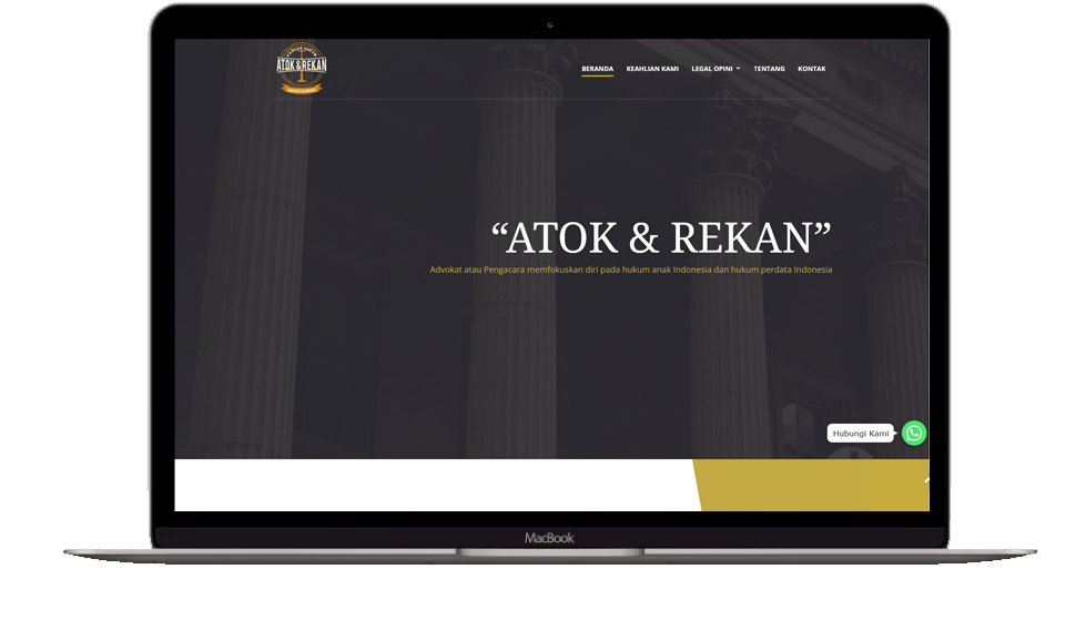 Website Development for Legal - Atok & Rekan
