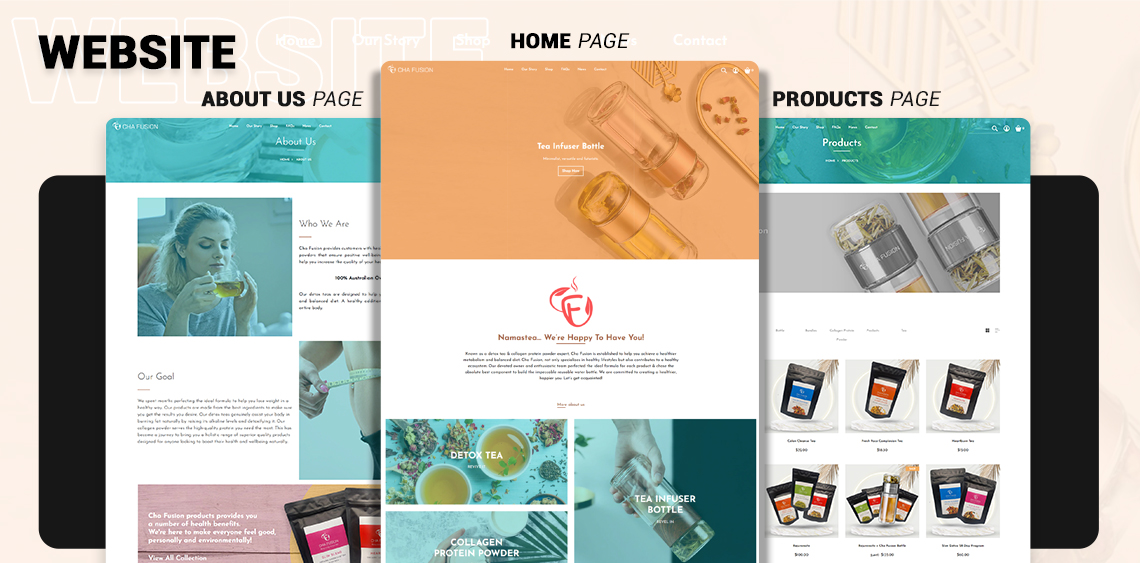 Website Development for Retails - Cha Fusion