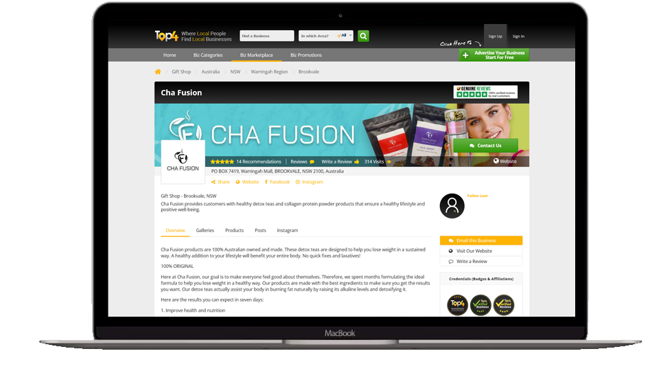 Local SEO services - Cha Fusion
