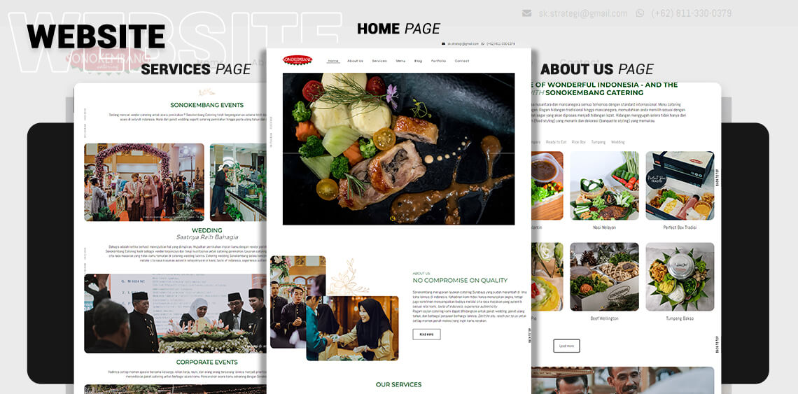 Website Development Case Study for Catering - Sonokembang Catering