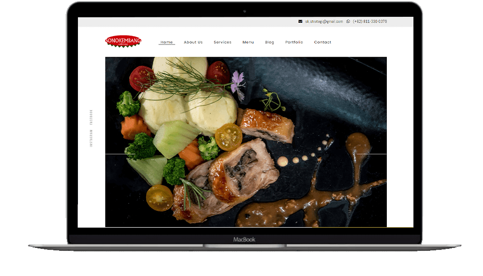 Website Development Case Study for Catering – Sonokembang Catering