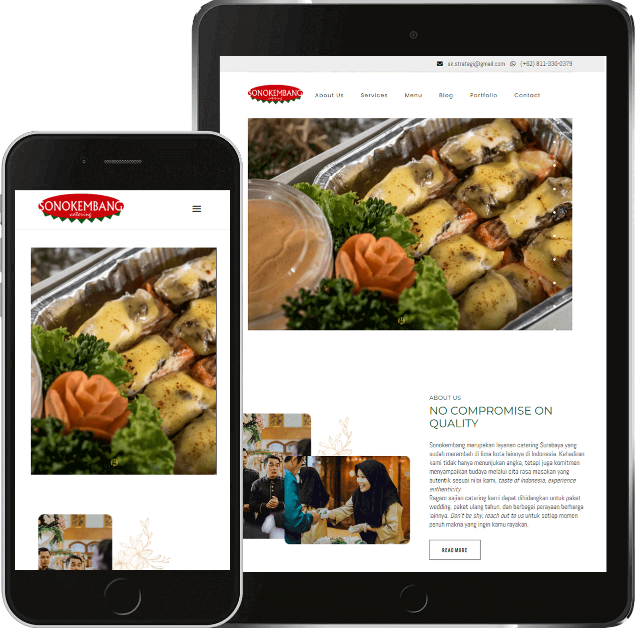 Website Development Case Study for Catering – Sonokembang Catering