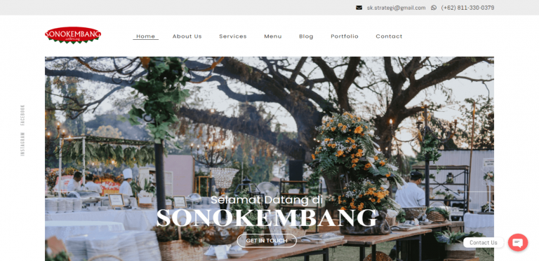Website Development Case Study for Catering – Sonokembang Catering