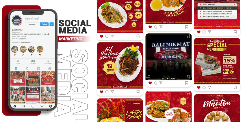 Social Media Services for Restaurant - Bali Nikmat