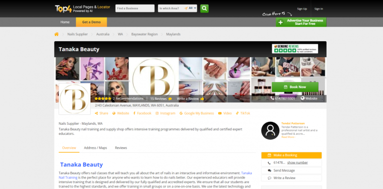 E-commerce SEO Website Services for Tanaka Beauty Nail Supplies