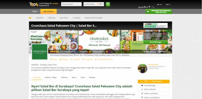 Digital Marketing Services for Restaurant Crunchaus