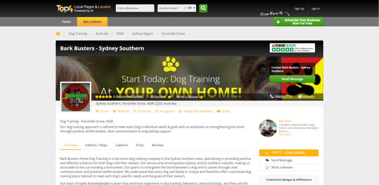 Bark Busters SEO Services for Bark Busters