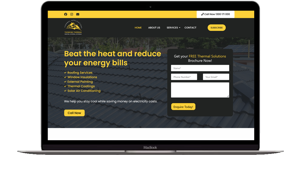 Website Development for Roofting Construction - Thinking Thermal