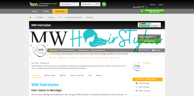 Local Marketing Service for MW Hair Salon