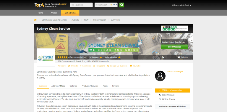 Sydney Clean Service - Home & Commercial Cleaning