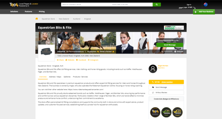 SEO Services - Equestrian Bits & Fits
