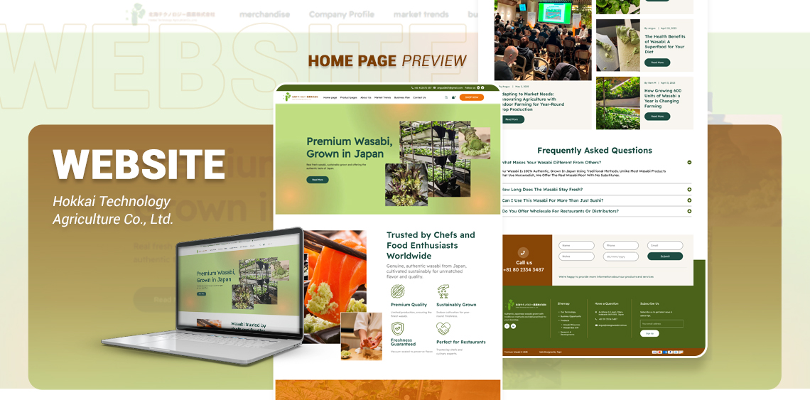 Wasabi Hokkaitech - Website Development