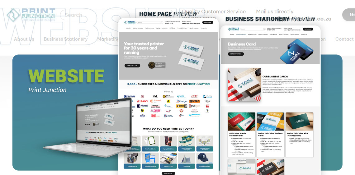 Bagaimana Kami Membantu Print Junction Memodernisasi Situs Web Mereka, Meningkatkan SEO, dan Meningkatkan Kehadiran Online