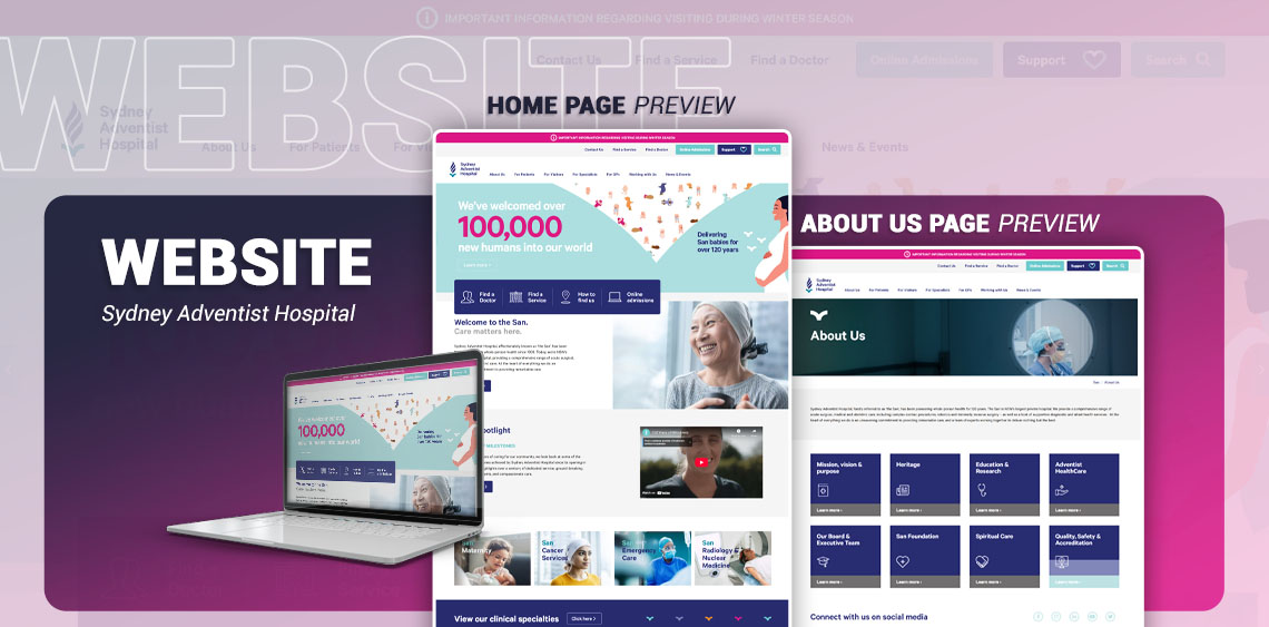 Website Development for Sydney Adventist Hospital