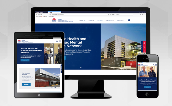 Website Development for The Justice Health and Forensic Mental Health Network