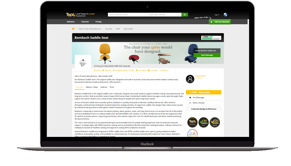SEO & Website Development for Ergonomic Furniture Brands