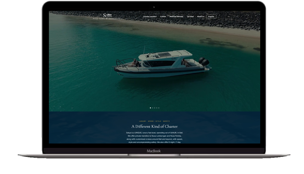 Website Development for Satya Boat
